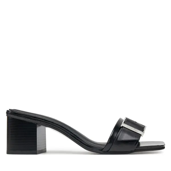 Calvin Klein Natikače Calvin Klein Heel Mule 50 W/Buckle - Lth HW0HW02478 Crna