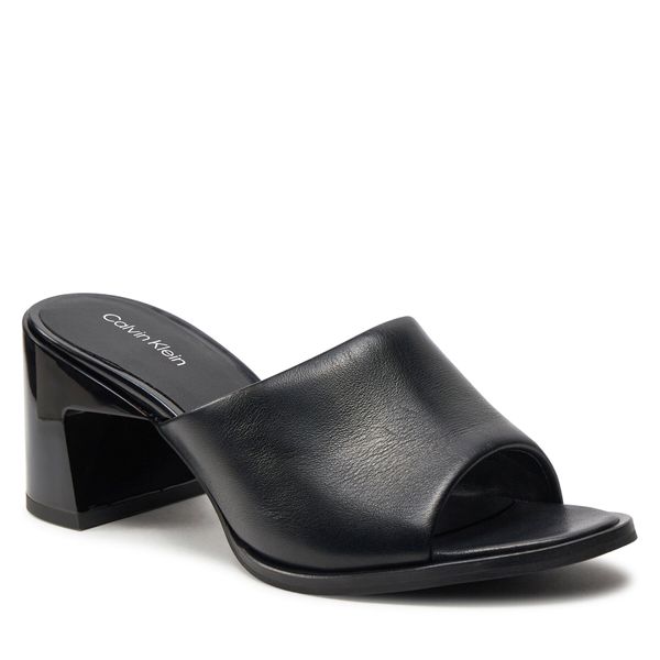 Calvin Klein Natikače Calvin Klein Heel Mule 60 Lth HW0HW01941 Black BEH