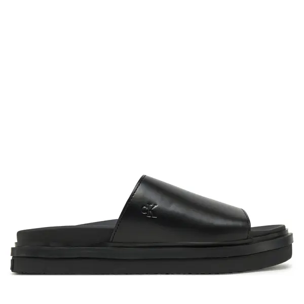 Calvin Klein Jeans Natikače Calvin Klein Jeans Flat Molded Sandal Slide YW0YW01710 Crna
