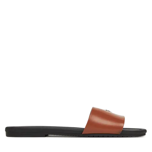 Calvin Klein Jeans Natikače Calvin Klein Jeans Flat Sandal Slide Mg YW0YW01697 Smeđa