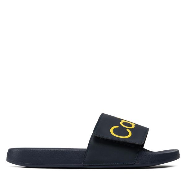 Calvin Klein Jeans Natikače Calvin Klein Jeans Pool Slide Adj HM0HM00454 Navy/Magnetic Yellow 0G9