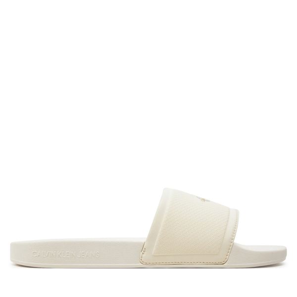 Calvin Klein Jeans Natikače Calvin Klein Jeans Slide Institutional Metallic YM0YM01018 Siva