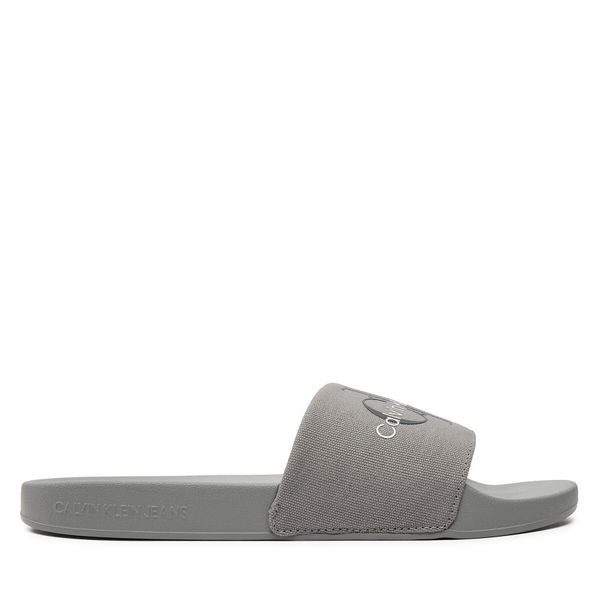 Calvin Klein Jeans Natikače Calvin Klein Jeans Slide Monogram Co YM0YM00061 Siva