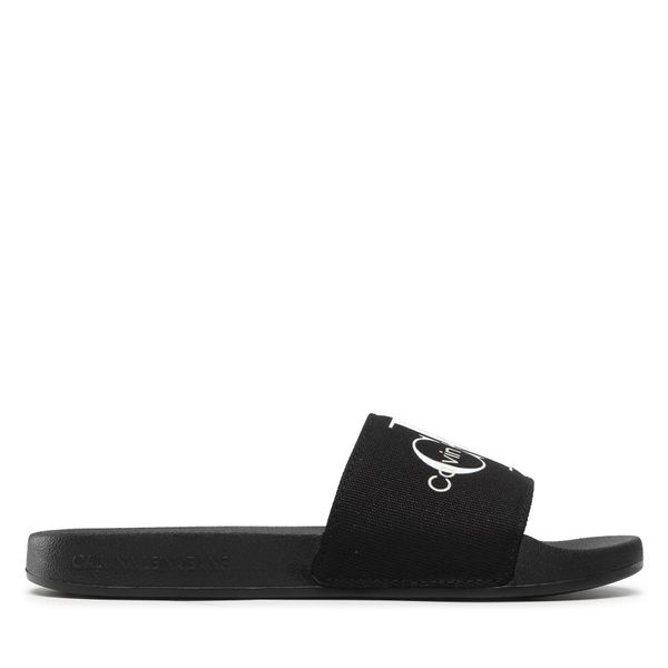 Calvin Klein Jeans Natikače Calvin Klein Jeans Slide Monogram Co YW0YW00103 Black BDS