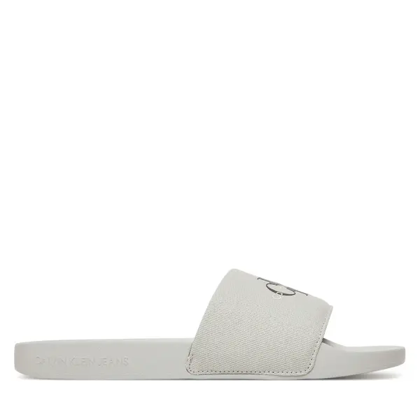 Calvin Klein Jeans Natikače Calvin Klein Jeans Slide Monogram Cv YM0YM01271 Siva