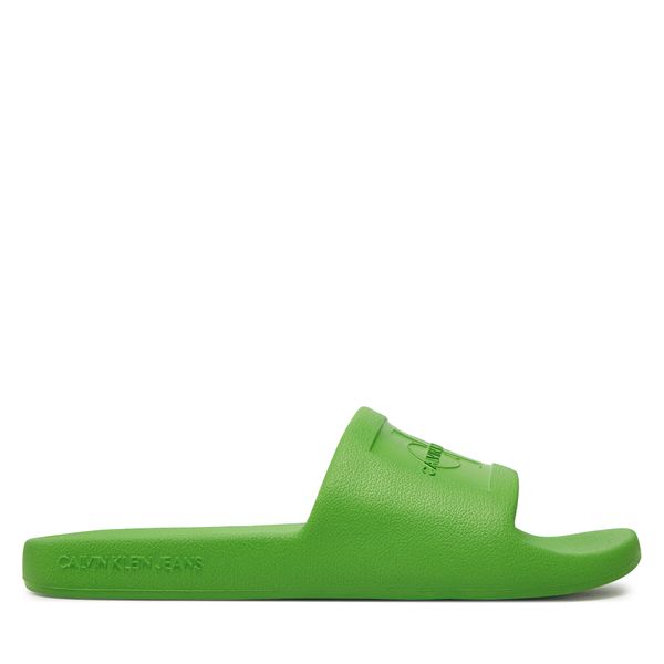Calvin Klein Jeans Natikače Calvin Klein Jeans Slide Monogram Debossed Eva YW0YW00102 Classic Green 02L