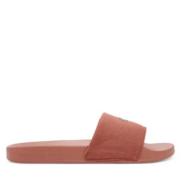 Calvin Klein Jeans Natikače Calvin Klein Jeans Slide Monogram Hardware YW0YW01713 Koraljna