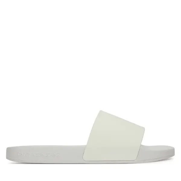 Calvin Klein Jeans Natikače Calvin Klein Jeans Slide Monogram Tpu YW0YW01715 Bijela