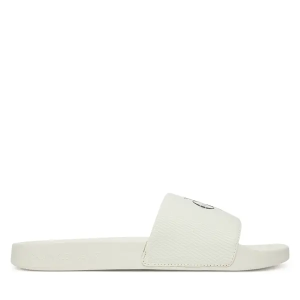 Calvin Klein Jeans Natikače Calvin Klein Jeans Slide Monologo Cv YM0YM01367 Bijela
