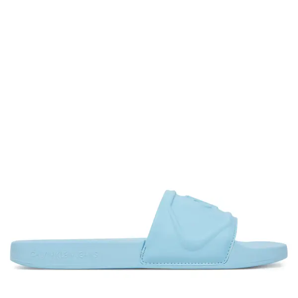 Calvin Klein Jeans Natikače Calvin Klein Jeans Slide Pu Hf Mg YW0YW01879 Svijetloplava