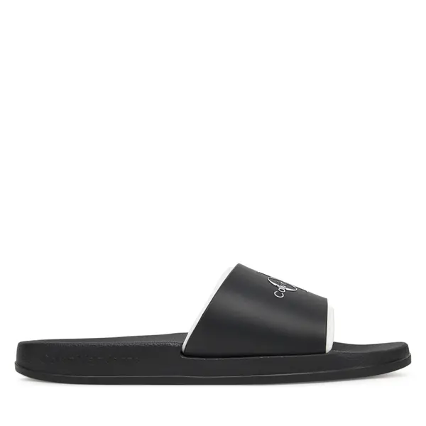Calvin Klein Jeans Natikače Calvin Klein Jeans Slide Rubber Neoprene Monologo YM0YM00361 Crna