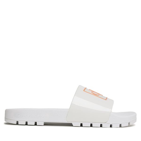 Calvin Klein Jeans Natikače Calvin Klein Jeans Truck Monogram Rubber M YM0YM00591 White/Firecracker 0LC