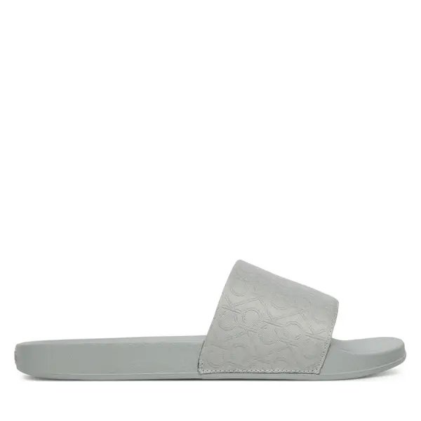 Calvin Klein Natikače Calvin Klein Pool Slide - Jacq HW0HW02420 Siva