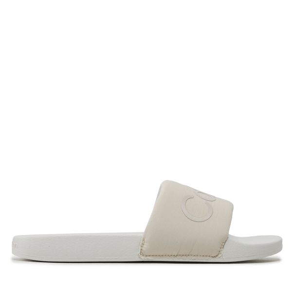 Calvin Klein Natikače Calvin Klein Pool Slide Txt HM0HM00962 Dark Ecru ABH