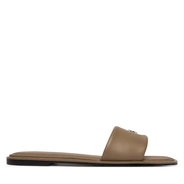 Calvin Klein Natikače Calvin Klein Round Flat Sndl Lth Bar Hw 2 HW0HW02925 Bež