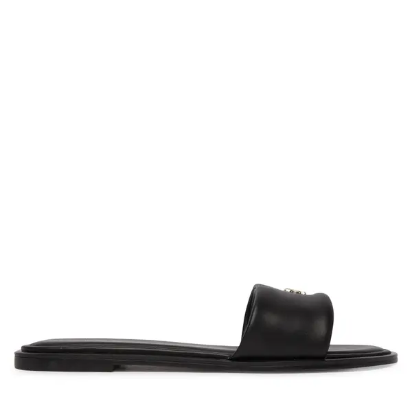 Calvin Klein Natikače Calvin Klein Round Flat Sndl Lth Bar Hw 2 HW0HW02925 Crna