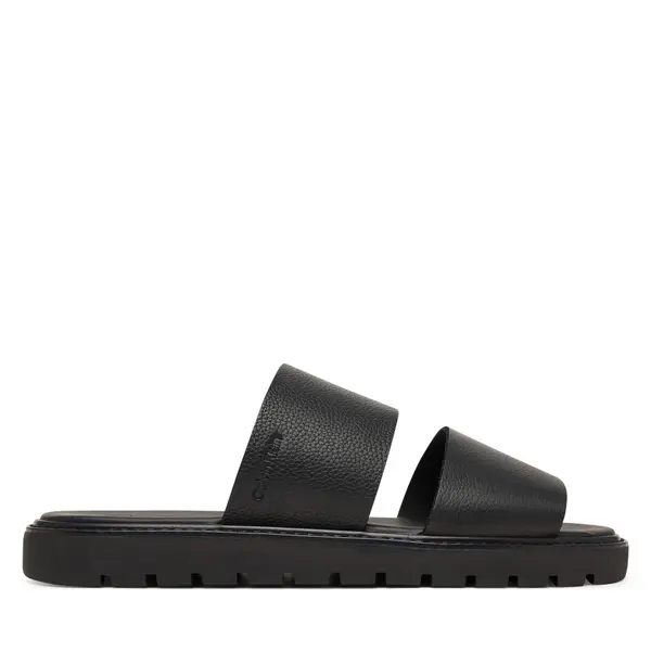 Calvin Klein Natikače Calvin Klein Sq Molded Sandal Db Lth HM0HM02234 Crna