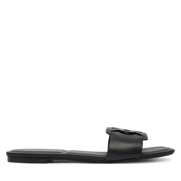 Calvin Klein Natikače Calvin Klein Square Flat Sandal Emblem HW0HW03128 Crna
