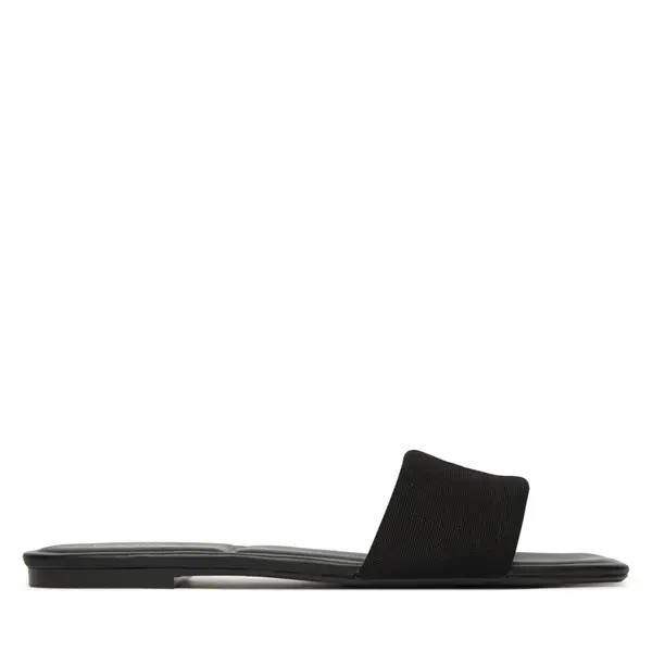 Calvin Klein Natikače Calvin Klein Square Flat Sndl Canvas Hw HW0HW03129 Crna