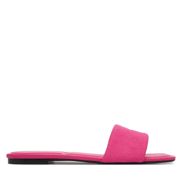 Calvin Klein Natikače Calvin Klein Square Flat Sndl Canvas Hw HW0HW03129 Ružičasta