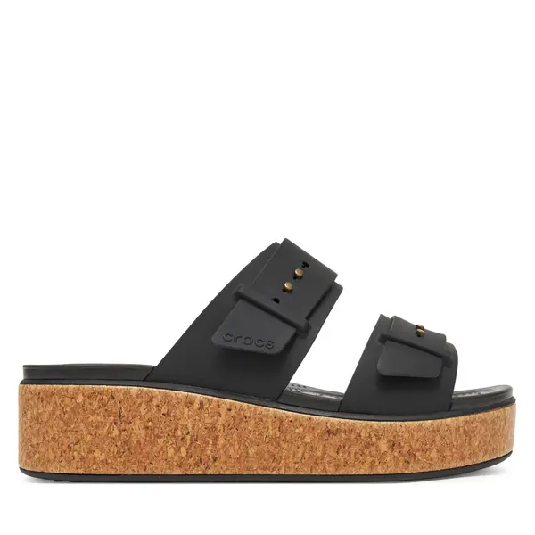 Crocs Natikače Crocs Brooklyn Cork Buckle 211252 Crna