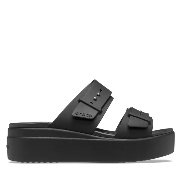 Crocs Natikače Crocs Brooklyn Sandal Lowwdg 207431 Crna