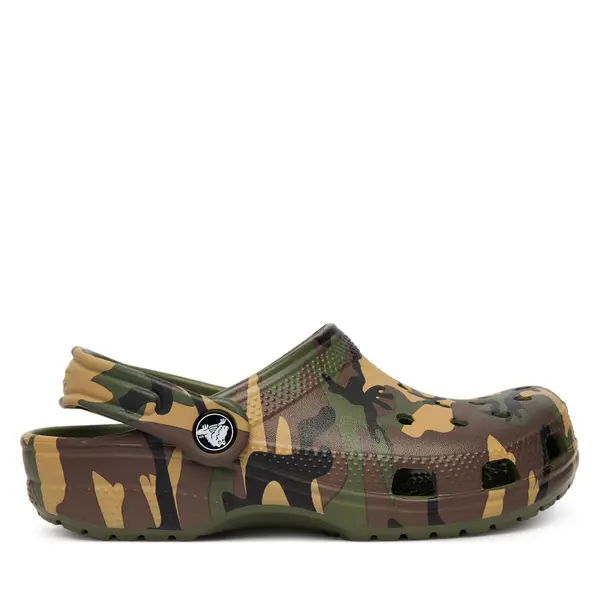 Crocs Natikače Crocs Classic Camouflage Clog 211879 Zelena