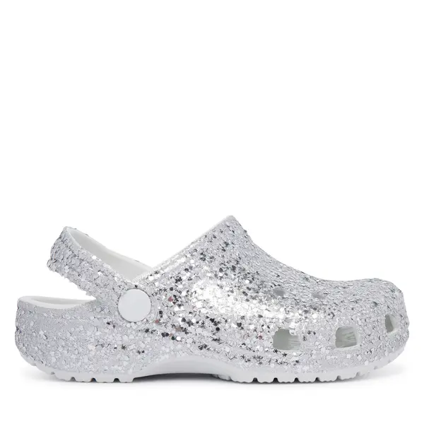 Crocs Natikače Crocs Classic Dazzle Glitter Clog K 213915 Srebrna