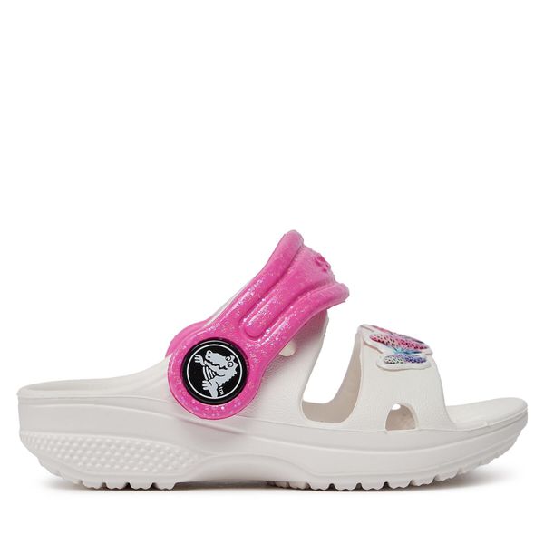 Crocs Natikače Crocs Classic Embellished Sandal T 207803 White