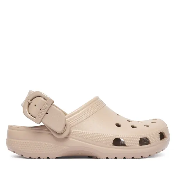 Crocs Natikače Crocs Classic Enamel Buckle Clog 213347 Bež