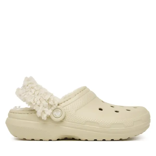 Crocs Natikače Crocs Classic Fleece Lined Clog Quartz 211396 Bež