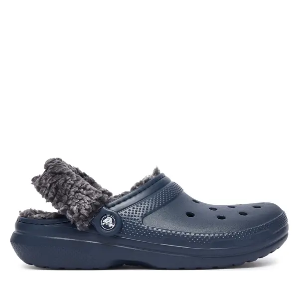 Crocs Natikače Crocs Classic Fleece Lined Clog Quartz 211396 Tamnoplava