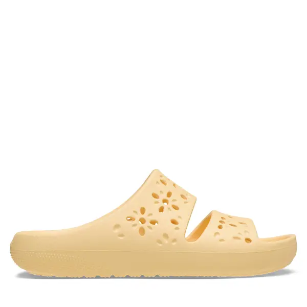 Crocs Natikače Crocs Classic Floral Cutout Sandal 210966 Narančasta