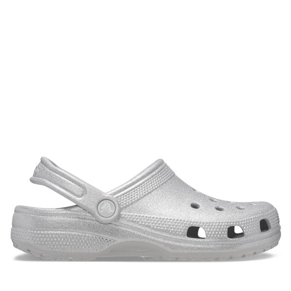 Crocs Natikače Crocs Classic Glitter Clog 205942 Silver 040