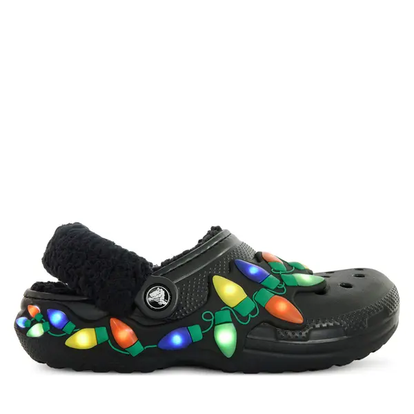 Crocs Natikače Crocs Classic Lined Holiday Lights Clog 212054 Crna
