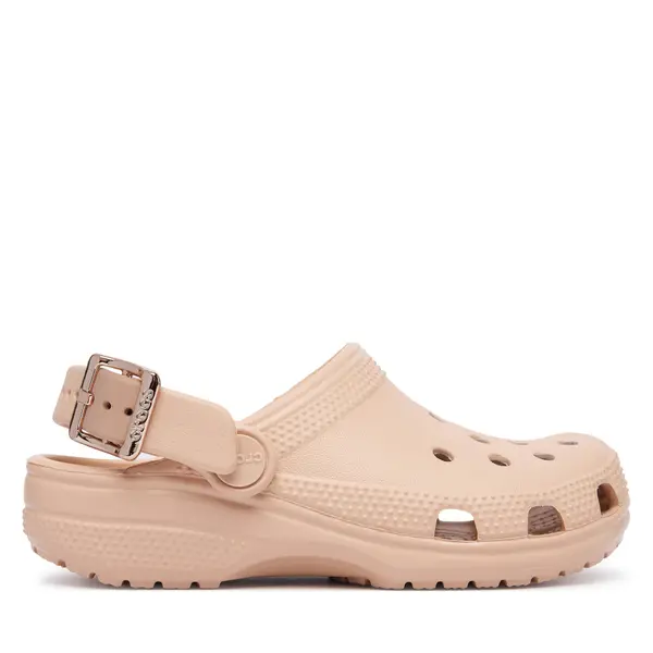 Crocs Natikače Crocs Classic Metallic Buckle Clog K 214228 Bež