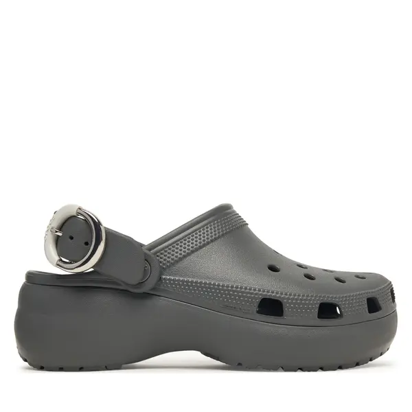 Crocs Natikače Crocs Classic Platform Buckle Clog 213230 Siva