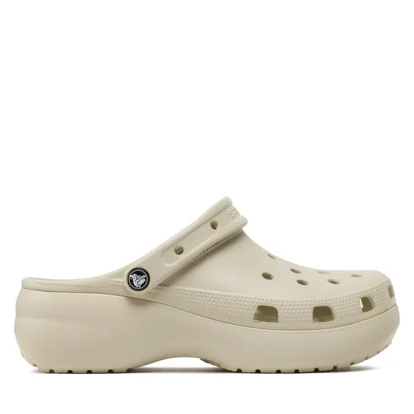 Crocs Natikače Crocs Classic Platform Clog W 206750 Bež