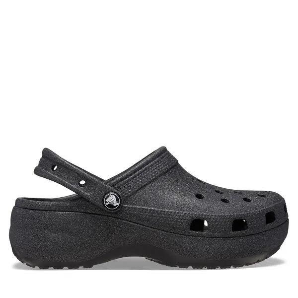 Crocs Natikače Crocs Classic Platform Glitter Clog W 207241 Crna
