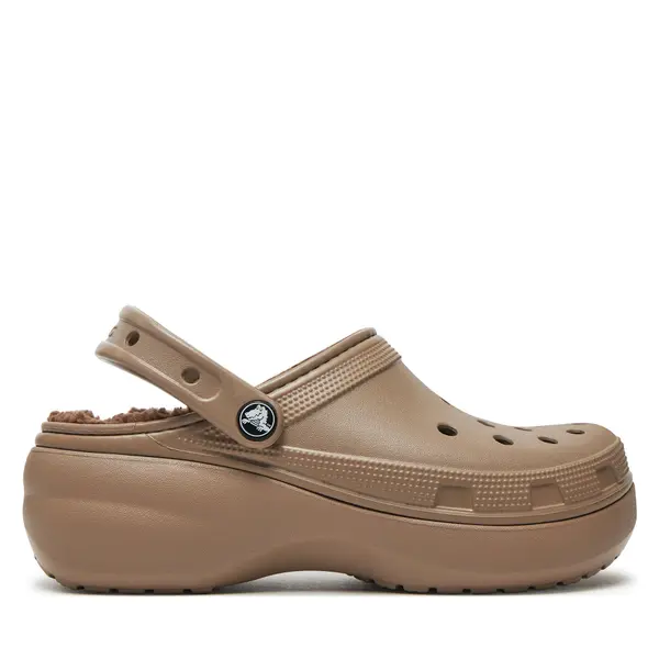 Crocs Natikače Crocs Classic Platform Lined Clog W 207938 Smeđa