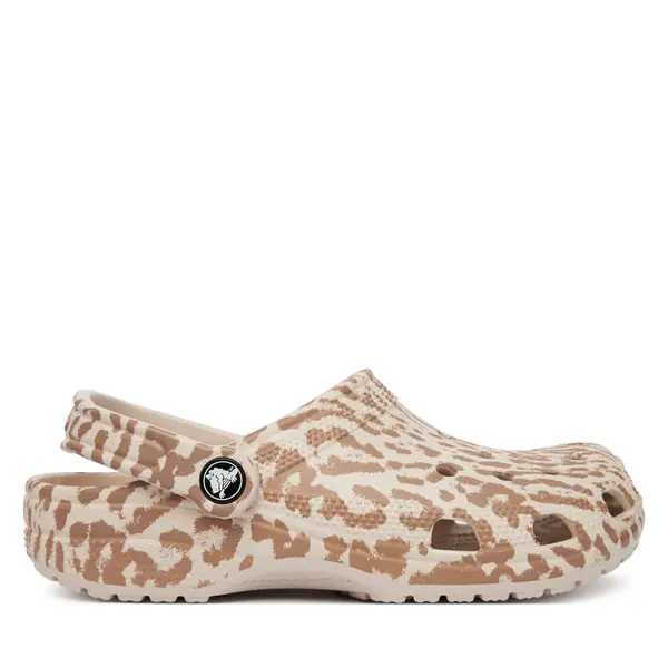 Crocs Natikače Crocs Classic Pop Animal Clogs 214153 Bež
