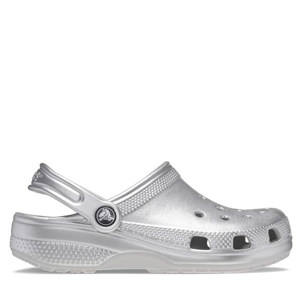 Crocs Natikače Crocs Crocs Classic Metallic Clog T 209198 Silver Metallic 0P1