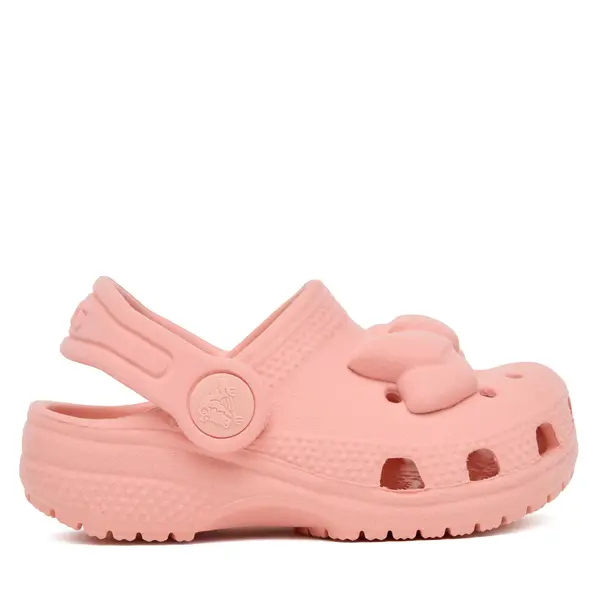 Crocs Natikače Crocs Toddler Classic Velvet Bow Clog 211887 Ružičasta