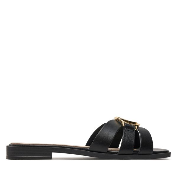 Guess Natikače Guess Symo FLJSYM LEA03 Crna