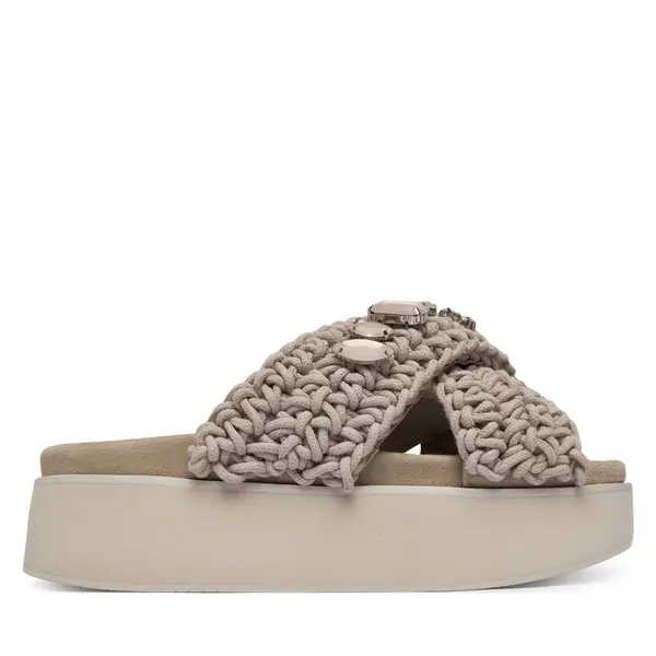 Inuikii Natikače Inuikii Woven Stones Platform 1004.005.0043 Svijetlo siva