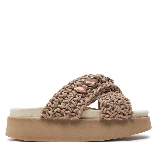 Inuikii Natikače Inuikii Woven Stones Platform 70103-106 Taupe