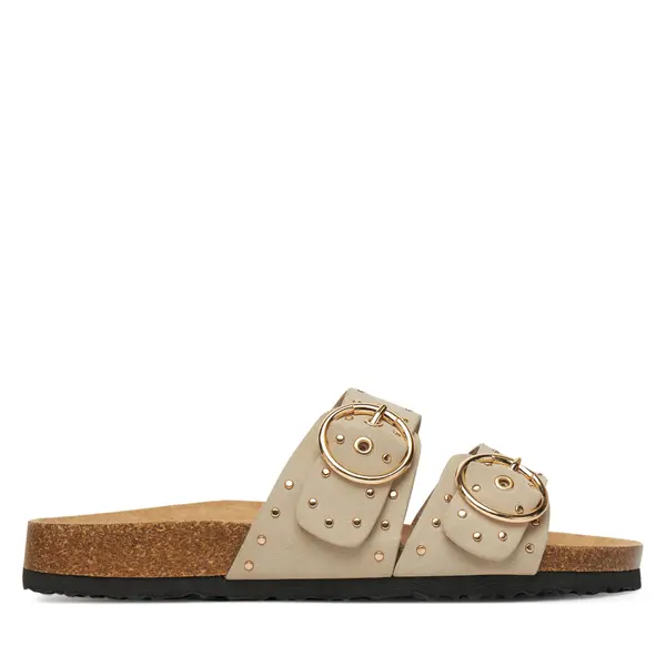 ONLY Shoes Natikače ONLY Shoes Onlmaxi-15 Pu Studs Buckle 15341190 Écru