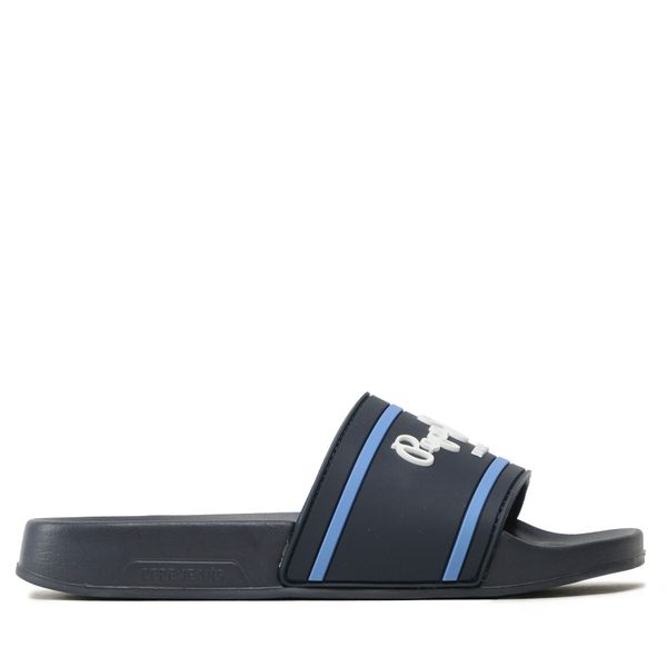 Pepe Jeans Natikače Pepe Jeans Slider Logo B PBS70054 Navy 595
