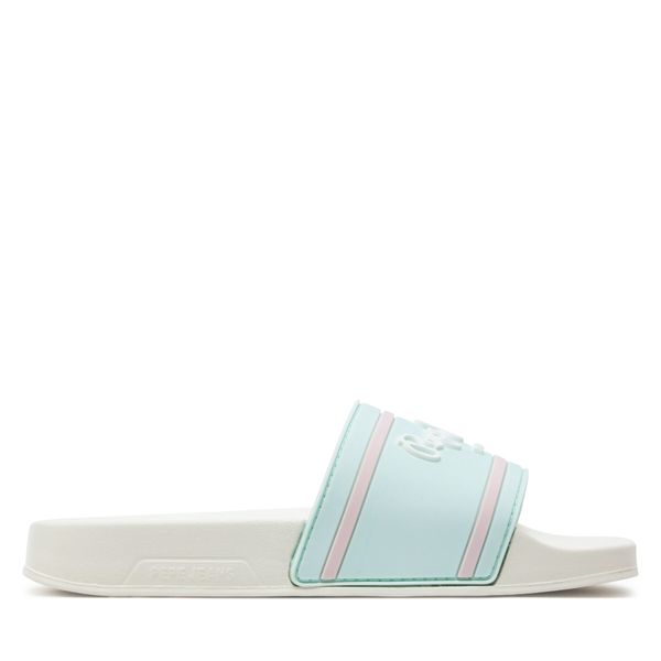 Pepe Jeans Natikače Pepe Jeans Slider Logo G PGS70061 Pearl Blue 505