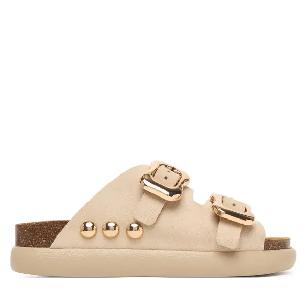 Scholl Natikače Scholl Flora 2 Straps Chunky F00812 Svijetlo bež